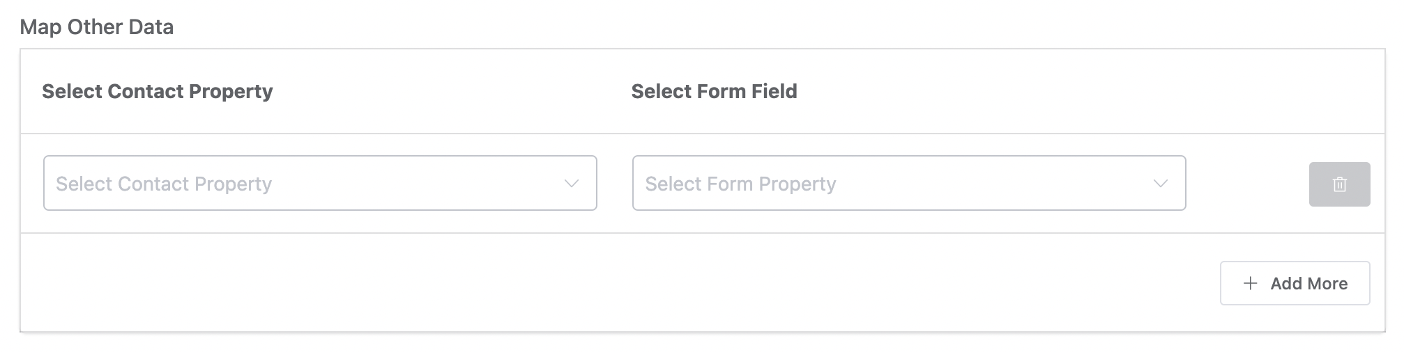 Form many dropdown mappers